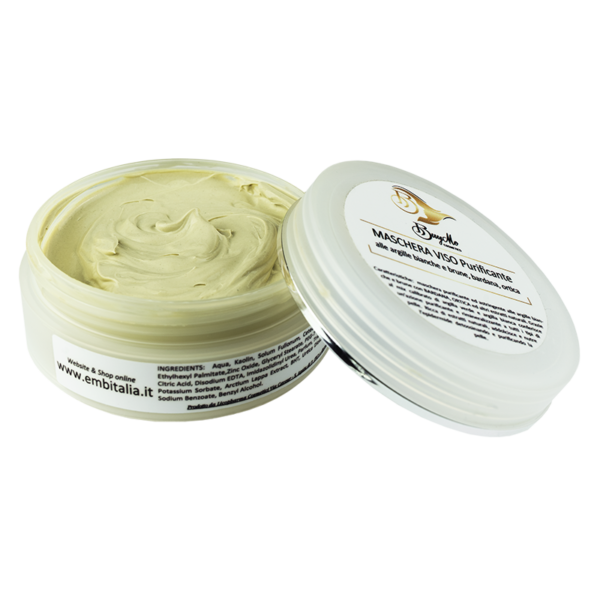 Maschera viso purificante all'Argilla