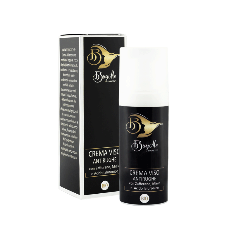 crema_viso_antirughe_con_miele_zafferano_e_olio_di_canapa_prodotto_e_scatola_uyme_cosmetics