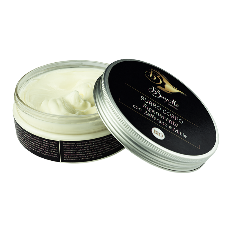 Burro corpo con Miele, Zafferano e Olio di Canapa